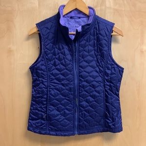 L.L.Bean purple vest